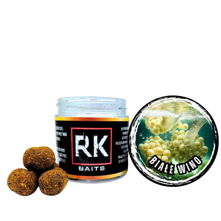 Flow Wafters Dumbells RK Baits 16mm 125ml Białe Wino.jpg