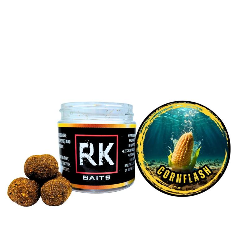 Flow Wafters Dumbells RK Baits 16mm 125ml Cornflash.jpg