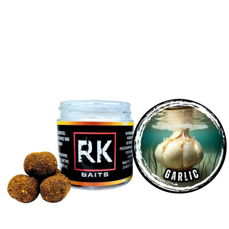 Flow Wafters Dumbells RK Baits 16mm 125ml Garlic.jpg