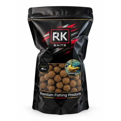 Kulki proteinowe zanętowe Banana Bliss RK Baits Premium 18mm 1kg.webp