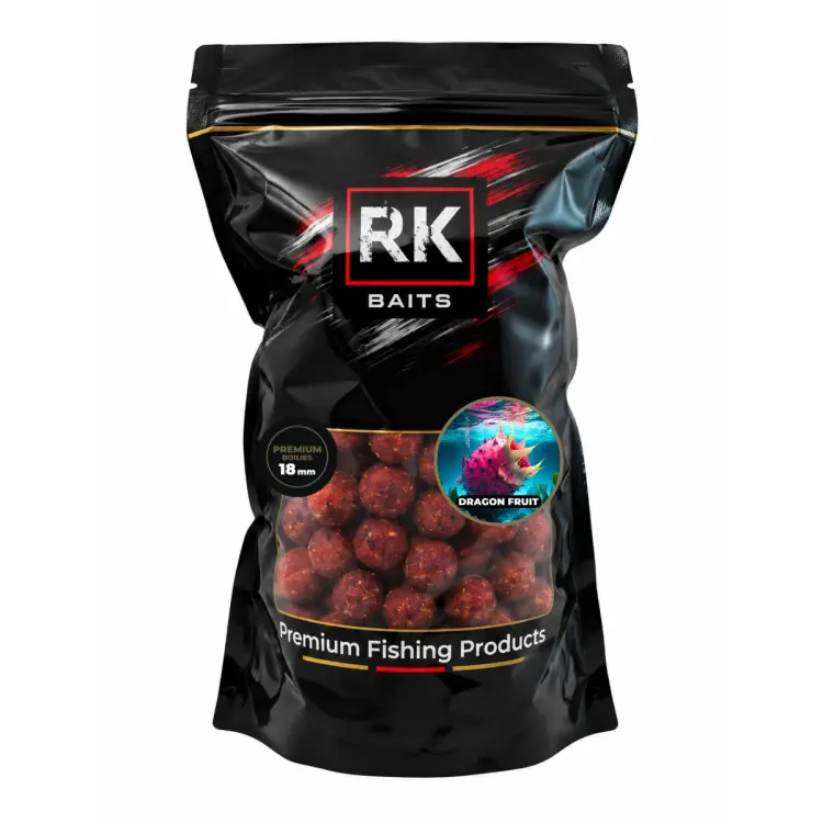 Kulki proteinowe zanętowe Dragon Fruit RK Baits Premium 18mm 1kg.webp