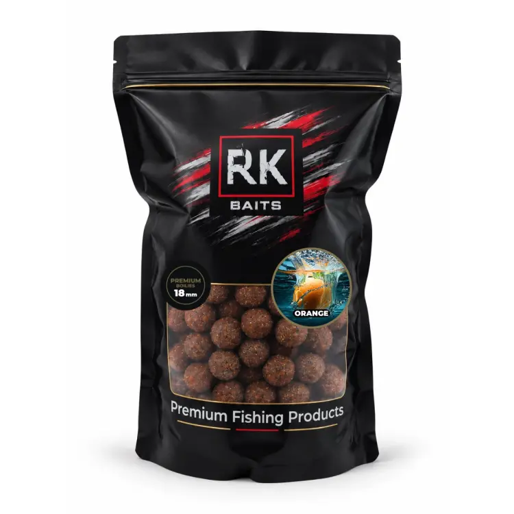 Kulki proteinowe zanętowe Orange RK Baits Premium 18mm 1kg.webp