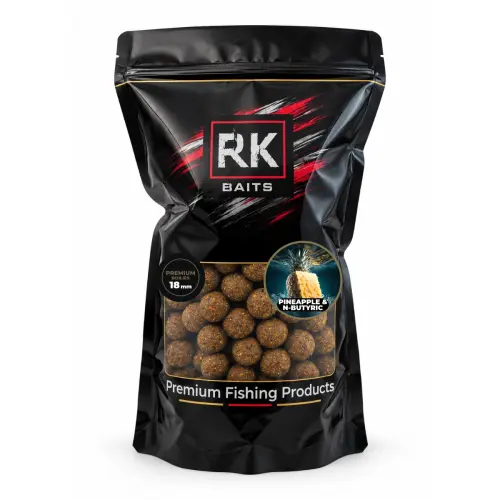Kulki proteinowe zanętowe Pineapple & N-Butyric RK Baits Premium 18mm 1kg.webp
