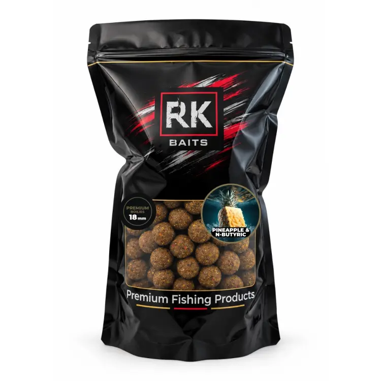 Kulki proteinowe zanętowe Pineapple & N-Butyric RK Baits Premium 18mm 1kg.webp