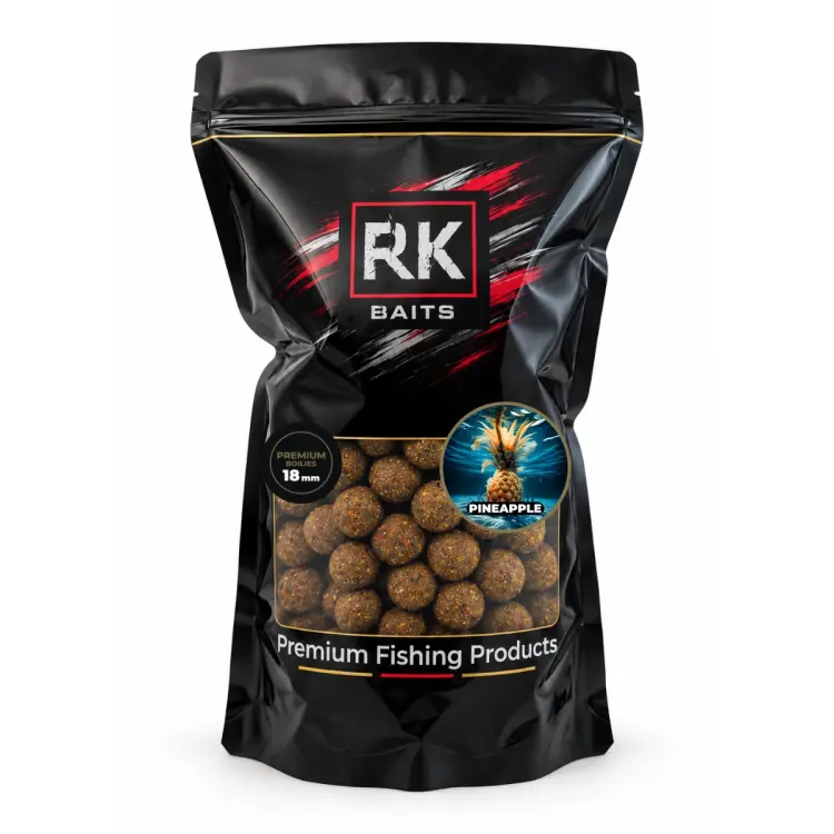 Kulki proteinowe zanętowe Pineapple RK Baits Premium 18mm 1kg.webp