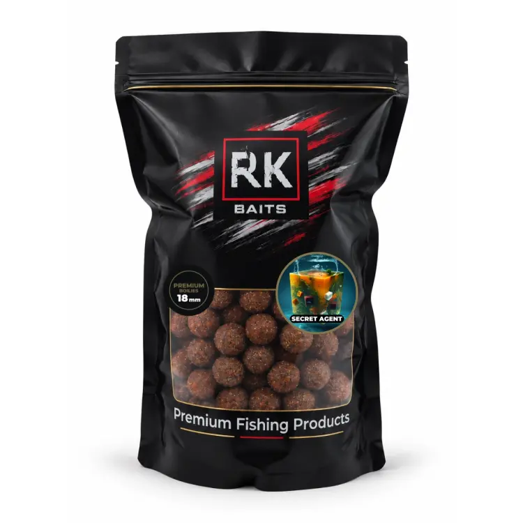 Kulki proteinowe zanętowe Secret Agent RK Baits Premium 18mm 1kg.webp