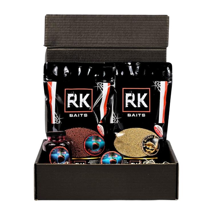 Zestaw prezentowy dla wędkarza RK Baits Gift Box Feeder M Strawberry.jpg