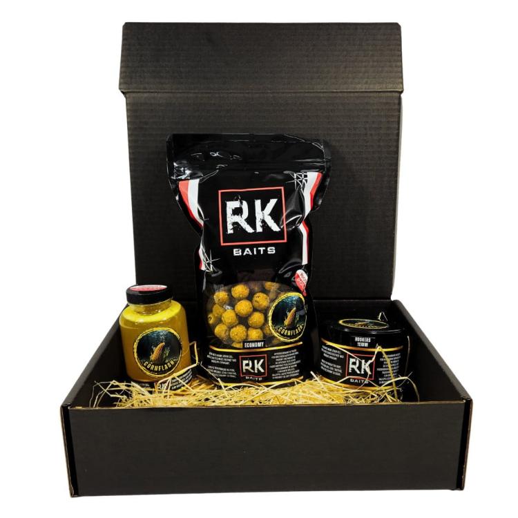 Zestaw prezentowy prezent dla wędkarza RK Baits Gift Box Carp M Cornflash.jpg