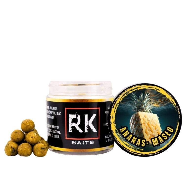 Kulki Proteinowe haczykowe RK Baits Hookers 12mm Ananas - Masło.jpg