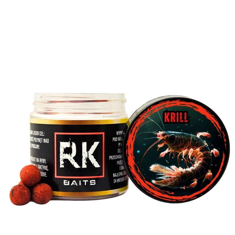 Kulki Proteinowe haczykowe RK Baits Hookers 12mm Krill.jpg