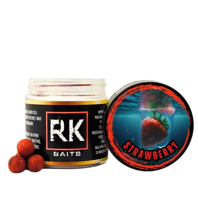 Kulki Proteinowe haczykowe RK Baits Hookers 12mm Strawberry.jpg