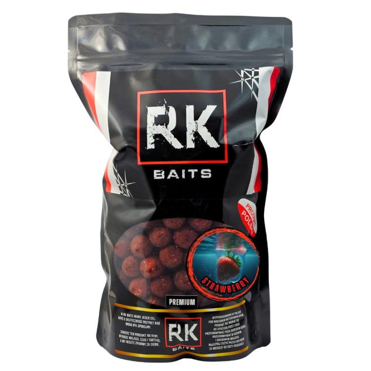 Kulki proteinowe zanętowe RK Baits Premium 18mm Strawberry.jpg