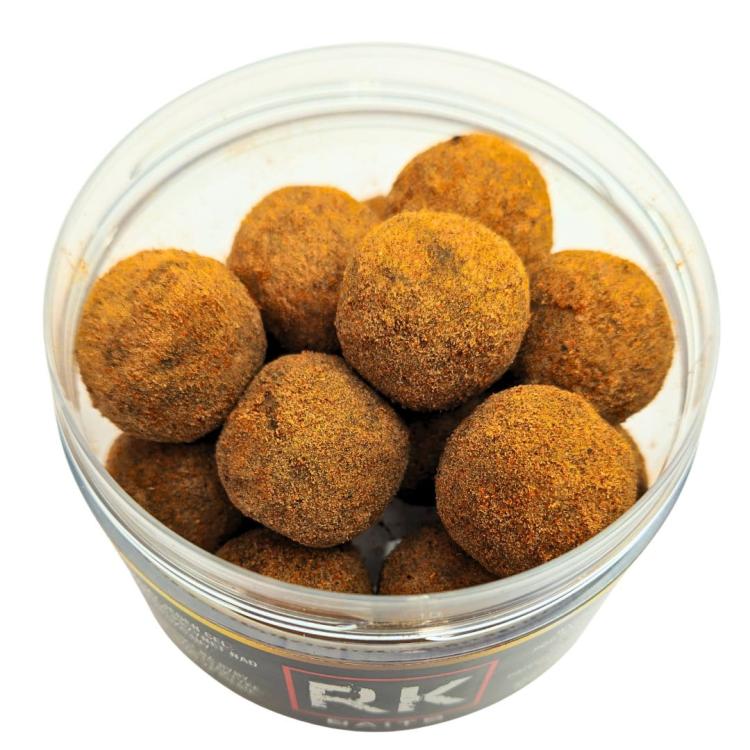 Kulki proteinowe RK Baits Final 24mm 200ml zbliżenie Squid Orange.jpg