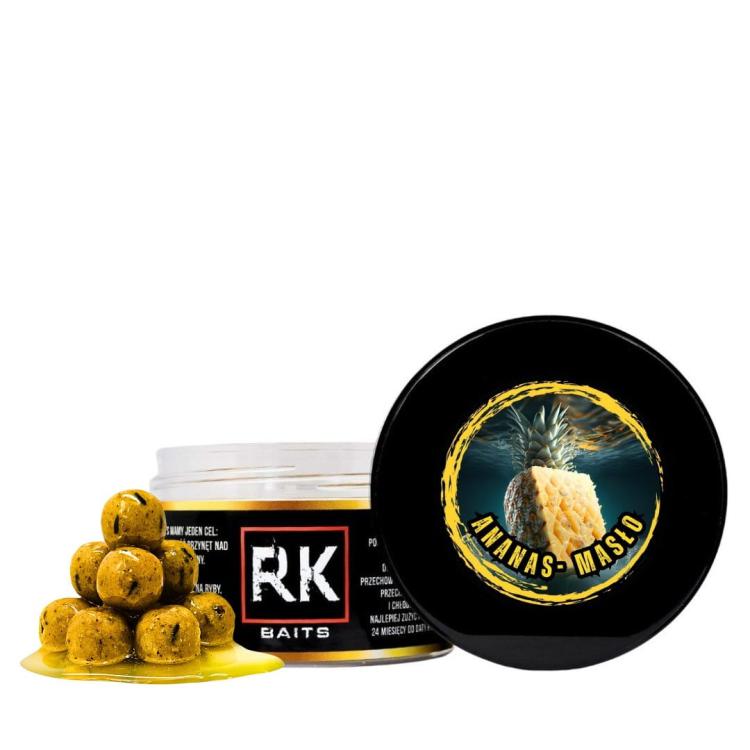 Kulki proteinowe w zalewie tonące haczykowe RK Baits Burn Hookers 18mm Ananas - Masło.jpg