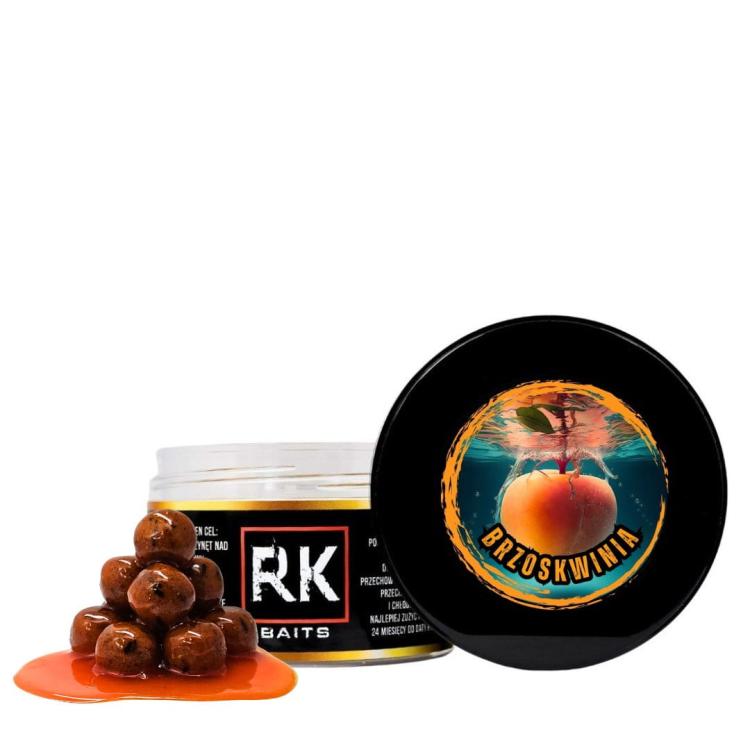Kulki proteinowe w zalewie tonące haczykowe RK Baits Burn Hookers 18mm Brzoskwinia.jpg