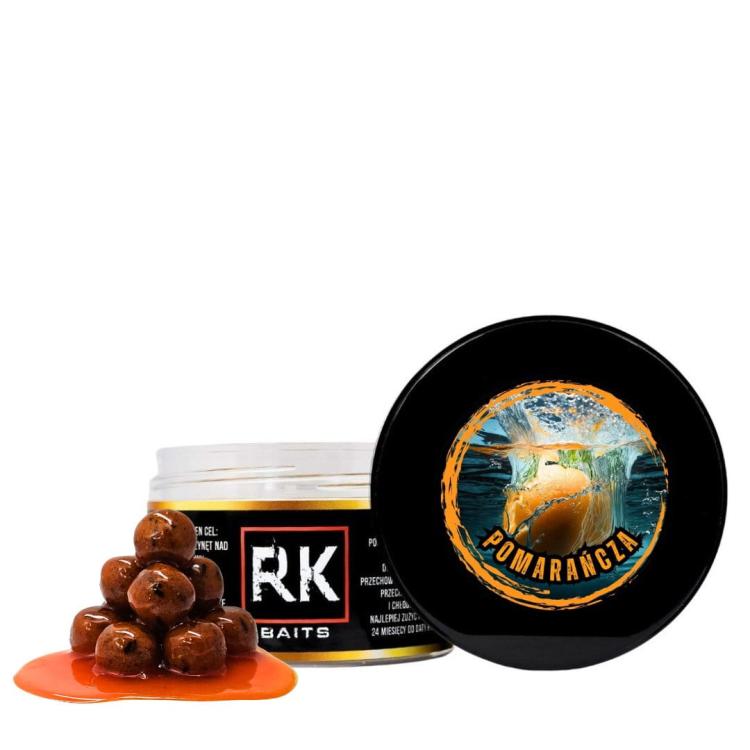 Kulki proteinowe w zalewie tonące haczykowe RK Baits Burn Hookers 18mm Pomarańcza.jpg