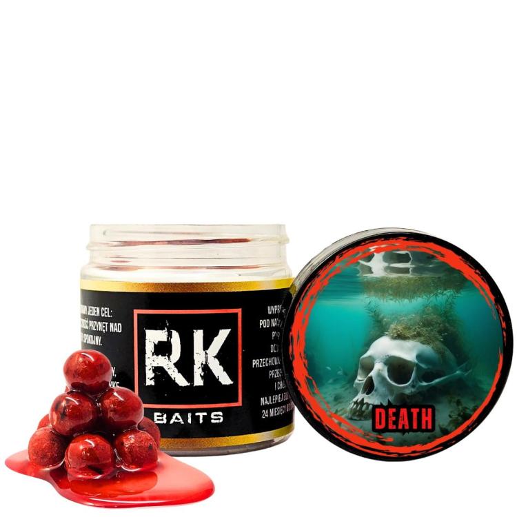 Kulki proteinowe w zalewie tonące haczykowe RK Baits Burn Hookers 12 mm Death.jpg