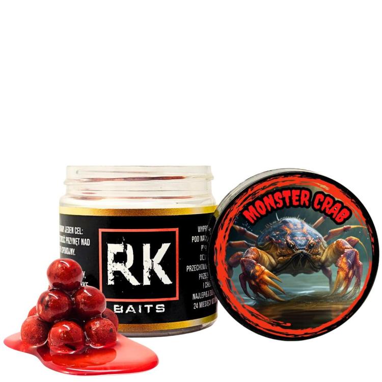Kulki proteinowe w zalewie tonące haczykowe RK Baits Burn Hookers 12 mm Monster Crab.jpg