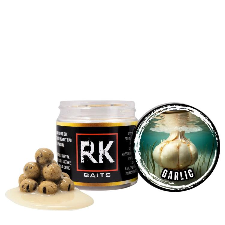 Kulki proteinowe w zalewie tonące haczykowe RK Baits Burn Hookers 12 mm Garlic.jpg
