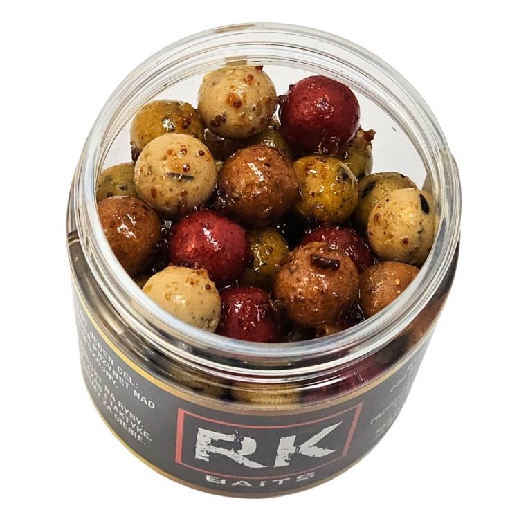 Kulki proteinowe w zalewie tonące haczykowe RK Baits Burn Hookers 12 mm Super Mix zoom.jpg