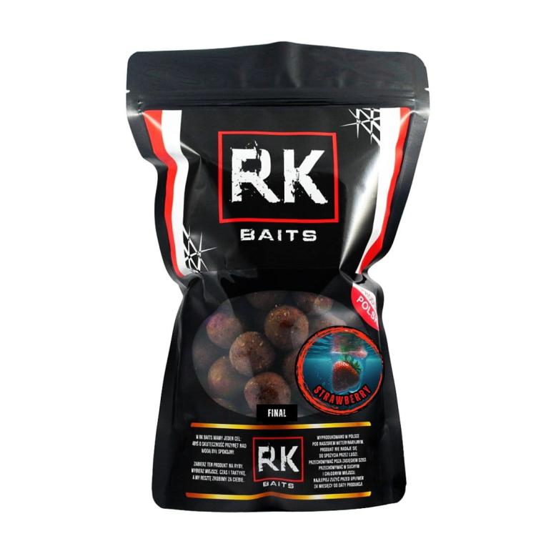 Kulki proteinowe zanętowe RK Baits Final 24mm Strawberry.jpg