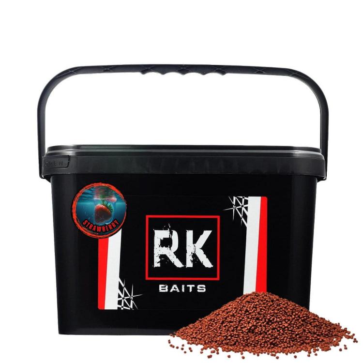 Pellet wędkarski do metody wiaderko 3kg 2mm RK Baits Strawberry.jpg