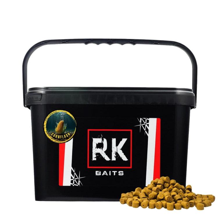 Pellet wędkarski wiaderko 3kg 12mm RK Baits Cornflash.jpg