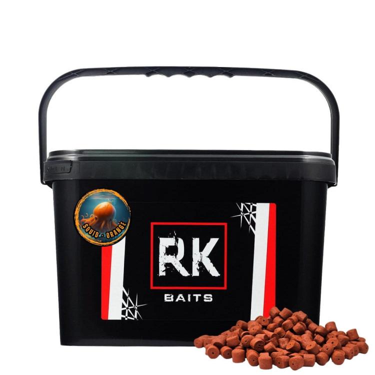 Pellet wędkarski wiaderko 3kg 12mm RK Baits Squid - Orange.jpg