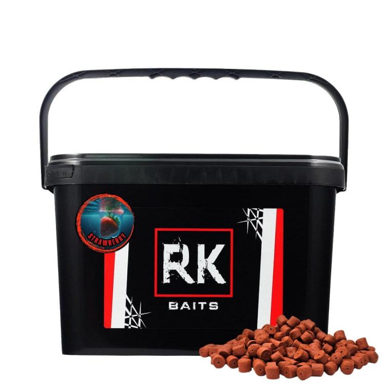 Pellet wędkarski wiaderko 3kg 12mm RK Baits Strawberry.jpg