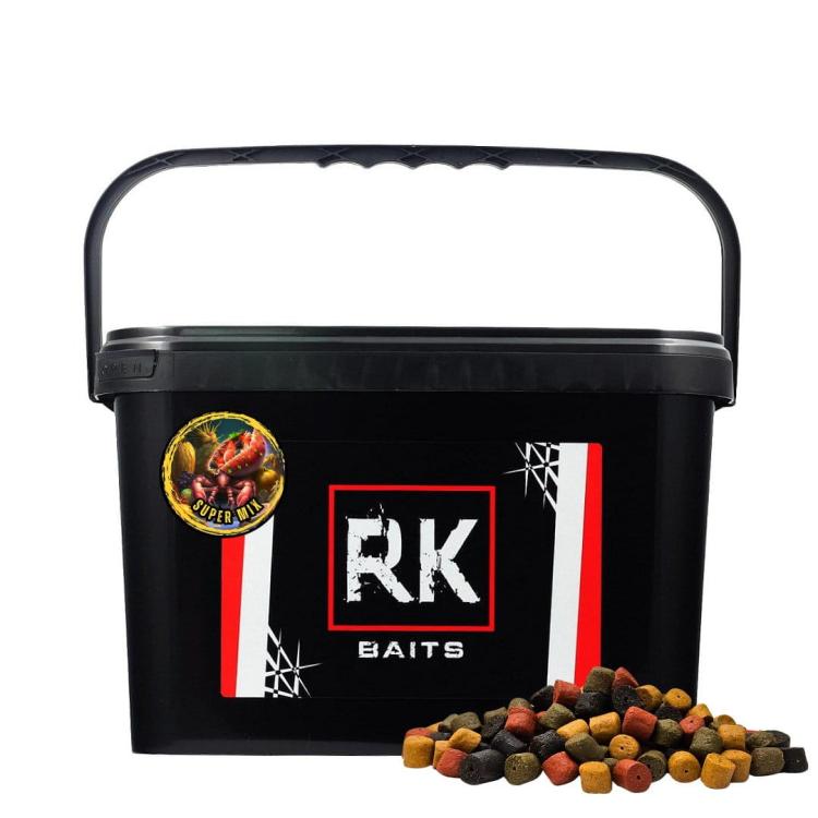 Pellet wędkarski wiaderko 3kg 12mm RK Baits Super Mix.jpg