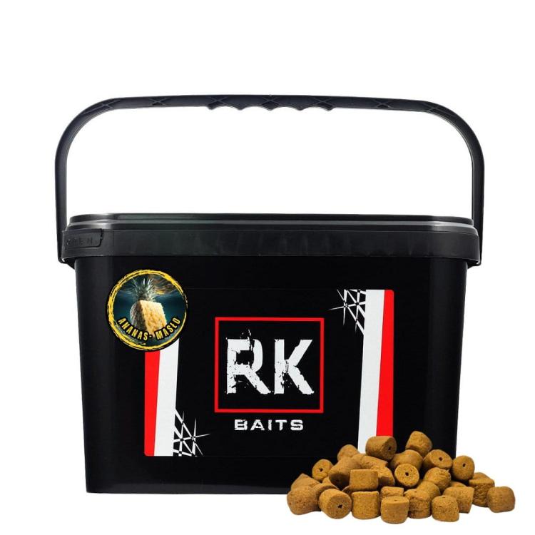 Pellet wędkarski wiaderko 3kg 18mm RK Baits Ananas - Masło.jpg