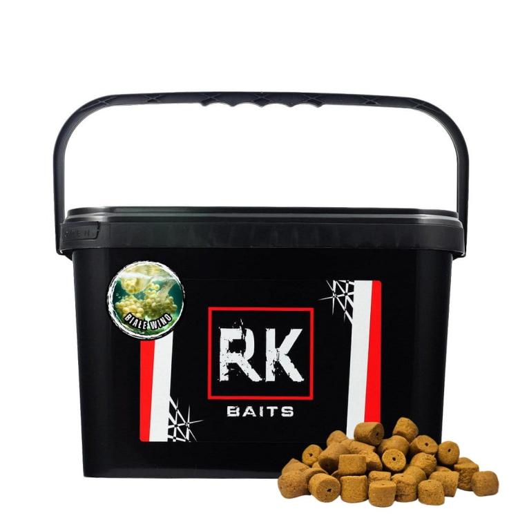 Pellet wędkarski wiaderko 3kg 18mm RK Baits Białe Wino.jpg