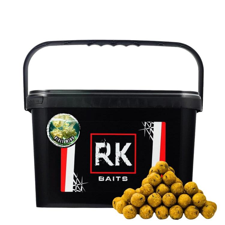 Kulki proteinowe zanętowe wiaderko RK Baits SE 20mm 3kg Białe Wino.jpg