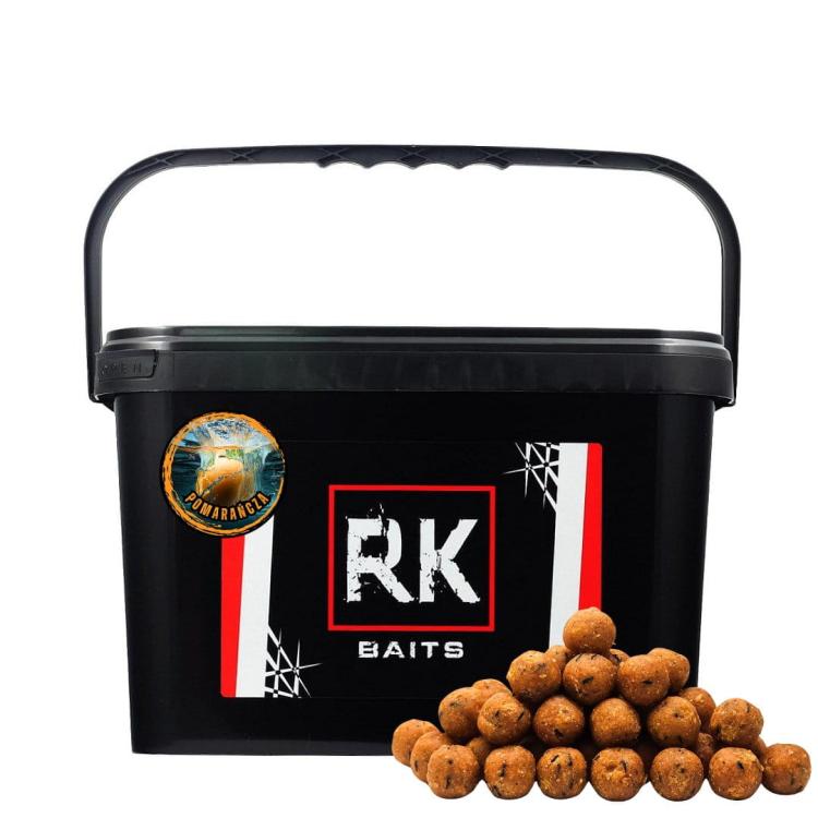 Kulki proteinowe zanętowe wiaderko RK Baits SE 20mm 3kg Pomarańcza.jpg