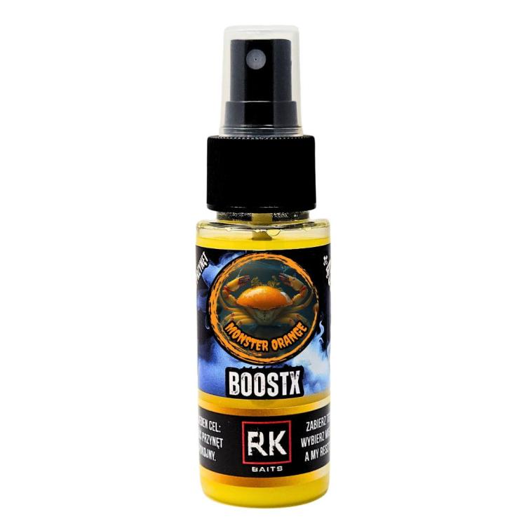 Spray do przynęt dopalacz RK Baits BoostX 50ml Monster Orange.jpg