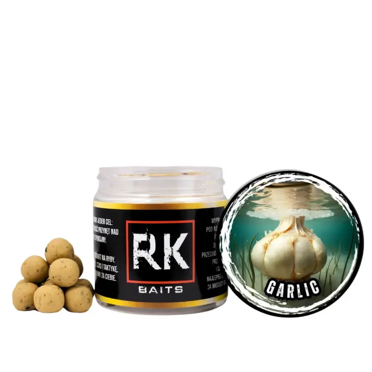 Kulki Proteinowe haczykowe RK Baits Hookers 12mm Garlic.jpg