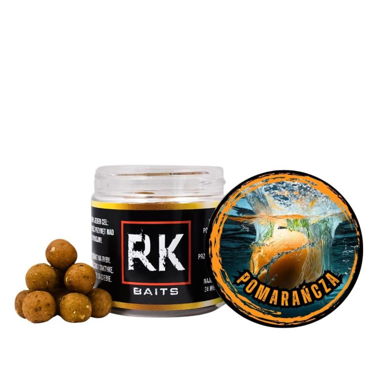 Kulki Proteinowe haczykowe RK Baits Hookers 12mm Pomarańcza.jpg