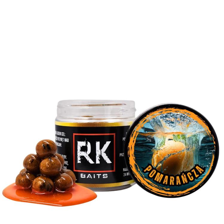 Kulki proteinowe w zalewie tonące haczykowe RK Baits Burn Hookers 12 mm Pomarańcza.jpg