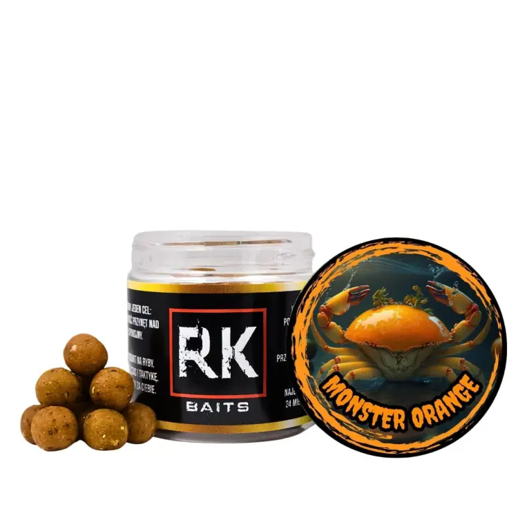 Kulki Proteinowe haczykowe RK Baits Hookers 12mm Monster Orange.jpg