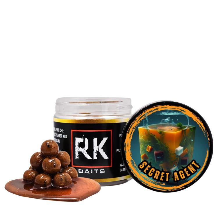 Kulki proteinowe w zalewie tonące haczykowe RK Baits Burn Hookers 12 mm Secret Agent.jpg