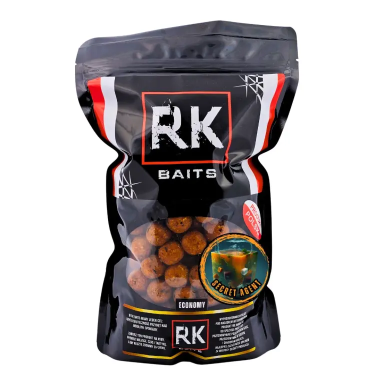 Kulki proteinowe zanętowe RK Baits Economy 18mm 1kg Secret Agent.jpg